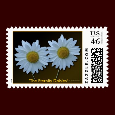 "ETERNITY DAISIES" Stamps by RavenSpiritPrints