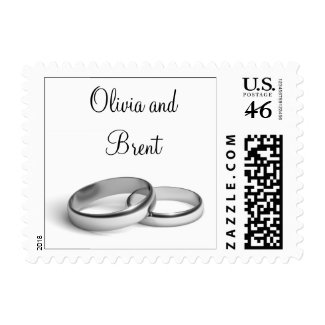 Eternity Personalized Stamp (white) stamp