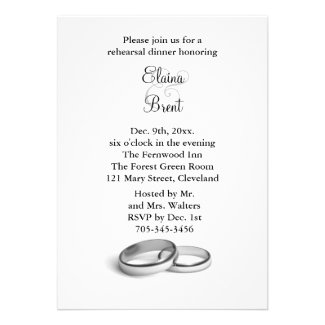 Eternity Rehearsal Dinner Announcement