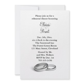 Eternity Rehearsal Dinner invitation