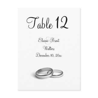 Eternity Table Number postcard