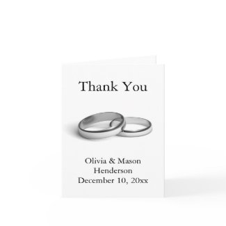 Eternity Thank You Card (white) card