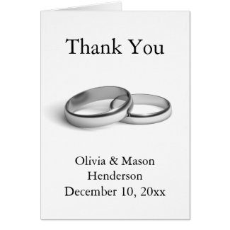 Eternity Thank You Card (white)