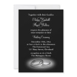 Eternity Wedding Invitation black