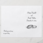 Eternity Wedding Program Flyers