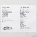 Eternity Wedding Program Personalized Flyer