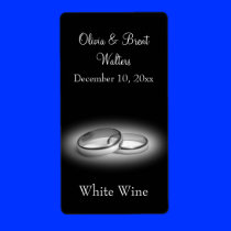 Eternity Wedding Wine Label (black)