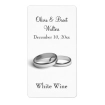 Eternity Wedding Wine Label (white)