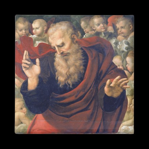 eterno e angeli by Raffaello Sanzio da Urbino Fridge Magnet