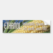 Ethanol Bumper Sticker
