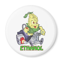Ethanol Hot Rod Fridge Magnet