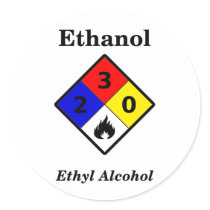 Ethanol MSDS Sticker by yarddawg Ethanol MSDS Sticker