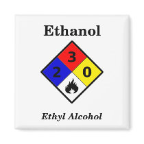 Ethanol MSDS Warning Symbol Magnet by yarddawg Ethanol MSDS Warning Symbol Magnet