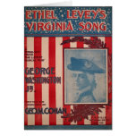 Ethel Levey's Virginia Song, Geo. M. Cohan Card