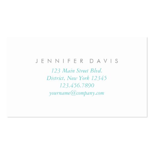 ETHEREAL CHIC | BUSINESS CARD (back side)