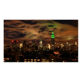 Ethereal Clouds: NYC Skyline, Empire State Bldg Business Cards