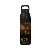 Ethereal Clouds: NYC Skyline, Empire State Bldg Drinking Bottles
