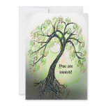 Ethereal Green Tree of Life Invitation