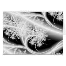 ethereal snowflakes holiday greeting card