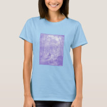 Ethereal Woodcut of Knight t-shirts