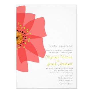 Etherial Blossom Wedding Invitation | poppy