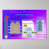Ethical Problems Solved Classroom Chart Poster