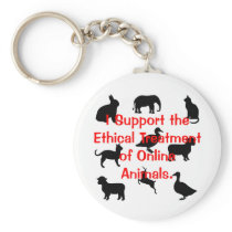 Ethical Treatment Keychain