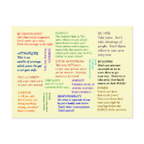 Ethics Crib Sheet for Politicians Post Cards