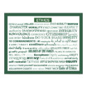 "Ethics Word Poster" posters