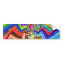 Ethincally Funky Colours bumper stickers by Moondial Ethincally Funky Colours bumper stickers