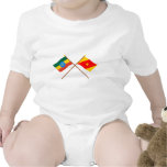 Ethiopia and Amhara Crossed Flags Baby Bodysuit