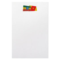 Ethiopia and Amhara Waving Flags Personalized Stationery