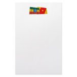 Ethiopia and Amhara Waving Flags Personalized Stationery