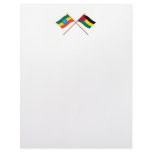 Ethiopia and Benishangul-Gumaz Crossed Flags Custom Letterhead