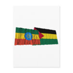 Ethiopia and Benishangul-Gumaz Waving Flags Postcards