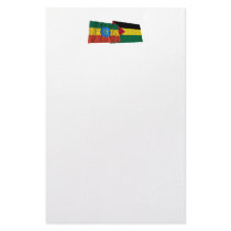 Ethiopia and Benishangul-Gumaz Waving Flags Stationery Paper