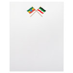 Ethiopia and Gambella Crossed Flags Letterhead