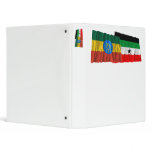 Ethiopia and Gambella Waving Flags 3 Ring Binder