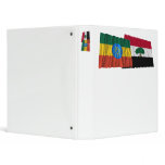 Ethiopia and Oromia Waving Flags Vinyl Binder