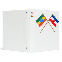 Ethiopia and Southern Crossed Flags Vinyl Binders