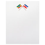 Ethiopia and Southern Crossed Flags Custom Letterhead