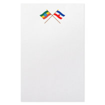 Ethiopia and Southern Crossed Flags Stationery