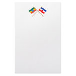 Ethiopia and Southern Crossed Flags Stationery