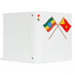 Ethiopia and Tigray Crossed Flags 3 Ring Binder