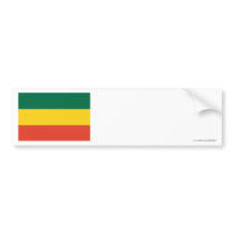 Ethiopia Civil Flag bumper stickers by Vexillophile Ethiopia Civil Flag bumper stickers