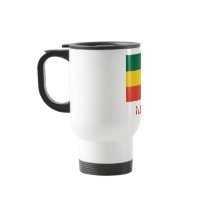 Ethiopia Civil Flag with Name in Amharic Coffee Mugs