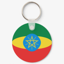 Ethiopia Fisheye Flag Keychain by FlagAndMap Ethiopia Fisheye Flag Keychain