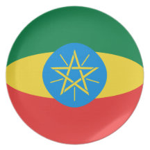 Ethiopia Fisheye Flag Plate