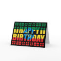 Ethiopia Flag Birthday Card