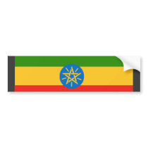 Ethiopia Flag bumper stickers by coolcountry Ethiopia Flag bumper stickers